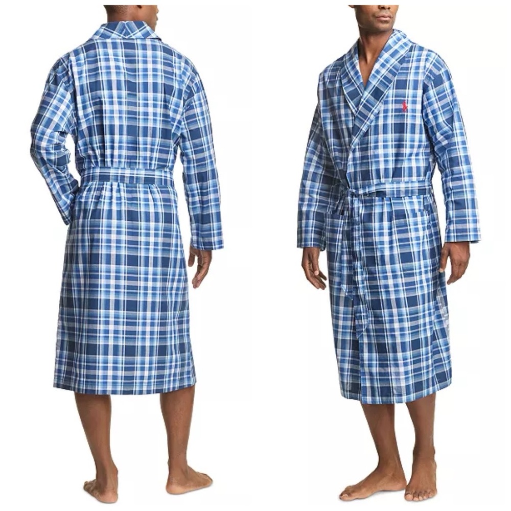 Polo Ralph Lauren Men’s Plaid Longline Woven Robe